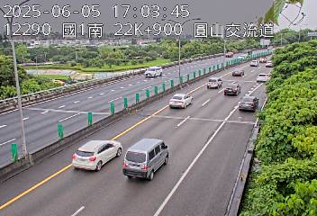 國道1號 22K+900 (內湖交流道-圓山交流道)(S) CCTV-N1-S-22.900-M 10491台灣台北市中山區濱江街99號 即時監視器 路況監視器 即時路況影像