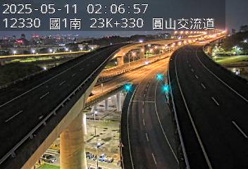 國道1號汐止五股高架道路 23K+330 (下塔悠交流道-環北交流道)(S) CCTV-N1H-S-23.330-M 10491台灣台北市中山區中山高速公路 即時監視器 路況監視器 即時路況影像