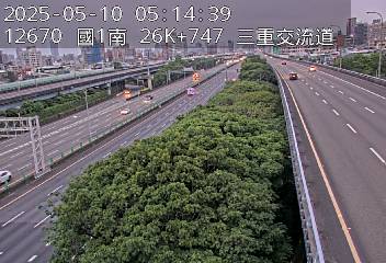 國道1號汐止五股高架道路 26K+747 (環北交流道-五股轉接道交流道)(S) CCTV-N1H-S-26.747-M cctv 監視器 即時交通資訊