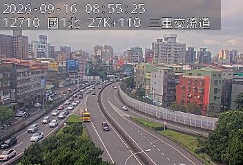 國1高架(五股轉接道到環北交流道, 俯瞰三重交流道)