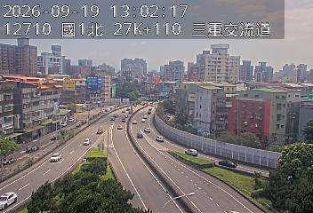 國1高架(五股轉接道到環北交流道, 俯瞰三重交流道)