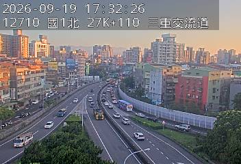 國1高架(五股轉接道到環北交流道, 俯瞰三重交流道)