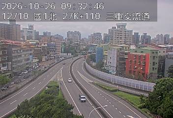 國道1號汐止五股高架道路(五股轉接道到環北交流道, 俯瞰三重交流道)