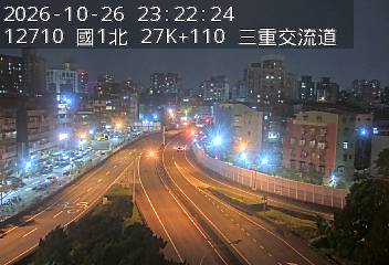 國道1號汐止五股高架道路(五股轉接道到環北交流道, 俯瞰三重交流道)
