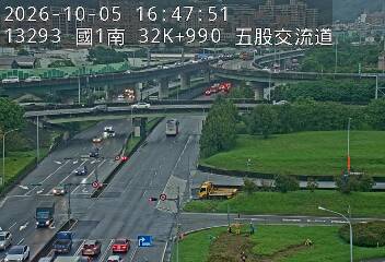 國1高架(五股轉接道到泰山轉接道, 俯瞰五股交流道)
