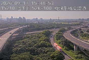 國1高架(泰山轉接道到機場系統交流道, 俯瞰機場系統)