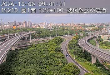 國1高架(泰山轉接道到機場系統交流道, 俯瞰機場系統)