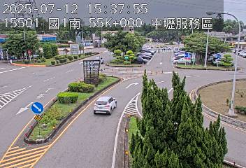  55K+000 (中壢服務區-內壢交流道)() CCTV-N1-S-55-R-中壢服務區-涵洞口 2732+4M 台灣桃園市中壢區 即時監視器 路況監視器 即時路況影像