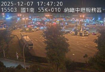 國1高架(機場系統交流道到中壢轉接一, 俯瞰中壢服務區)