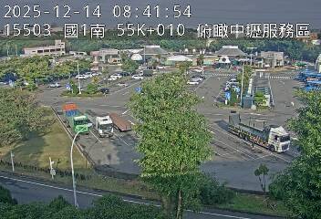 國1高架(機場系統交流道到中壢轉接一, 俯瞰中壢服務區)