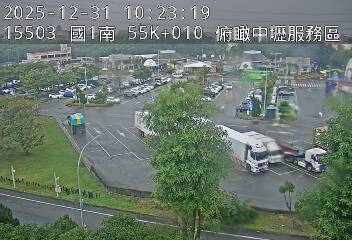 國1高架(機場系統交流道到中壢轉接一, 俯瞰中壢服務區)