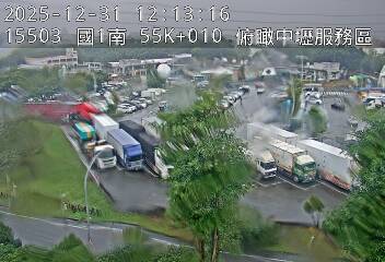 國1高架(機場系統交流道到中壢轉接一, 俯瞰中壢服務區)