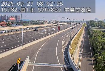 國1高架(中壢轉接二到中豐交流道, 中豐交流道)