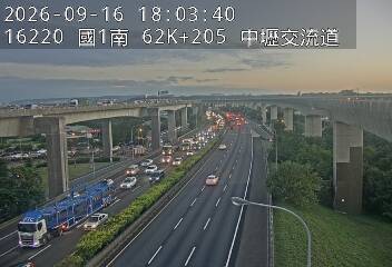 國道1號(中壢轉接二到中壢交流道)