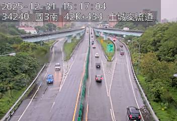 國道3號(中和交流道到土城交流道, 俯瞰土城交流道)