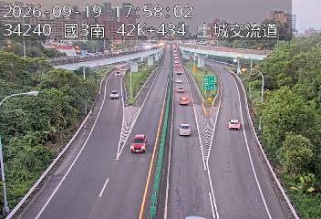 國道3號(中和交流道到土城交流道, 俯瞰土城交流道)