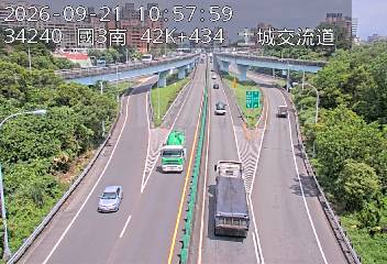 國道3號(中和交流道到土城交流道, 俯瞰土城交流道)