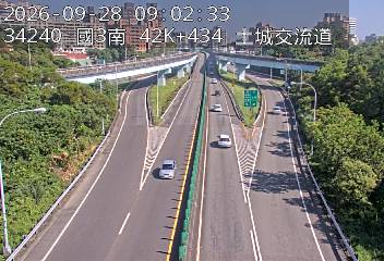 國道3號(中和交流道到土城交流道, 俯瞰土城交流道)