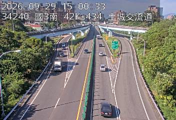 國道3號(中和交流道到土城交流道, 俯瞰土城交流道)