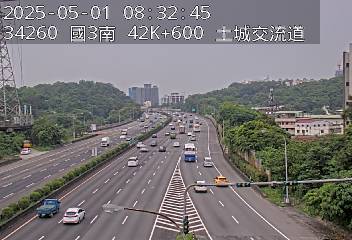 國道3號 42K+600 (中和交流道-土城交流道)(S) CCTV-N3-S-42.600-M cctv 監視器 即時交通資訊